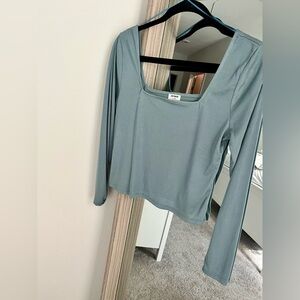 Cotton On Long Sleeve Cropped Top